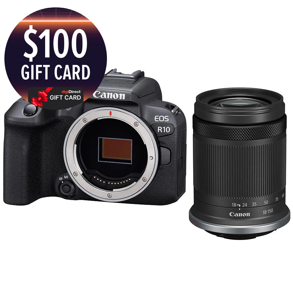 Canon EOS R10 with RF-S 18-150mm IS STM lens | digiDirect