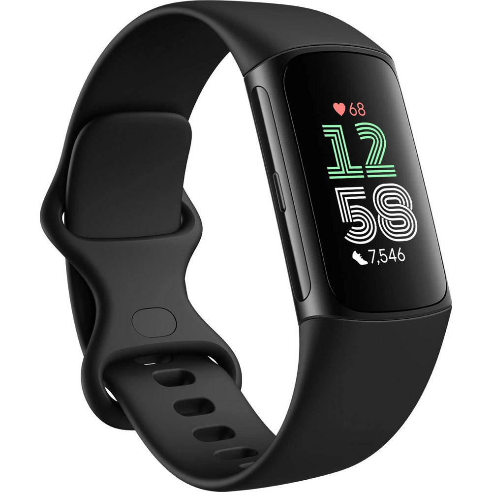 Fitbit Charge 6 Fitness Tracker (Obsidian/Black Aluminium