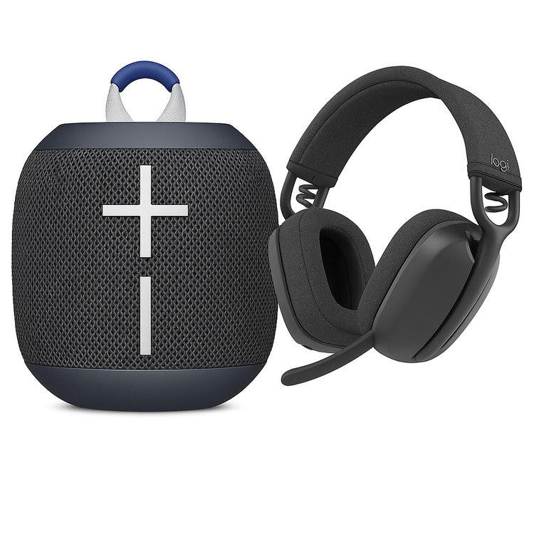 Ultimate Ears WONDERBOOM 4 with Logitech Zone Vibe Headset (Black