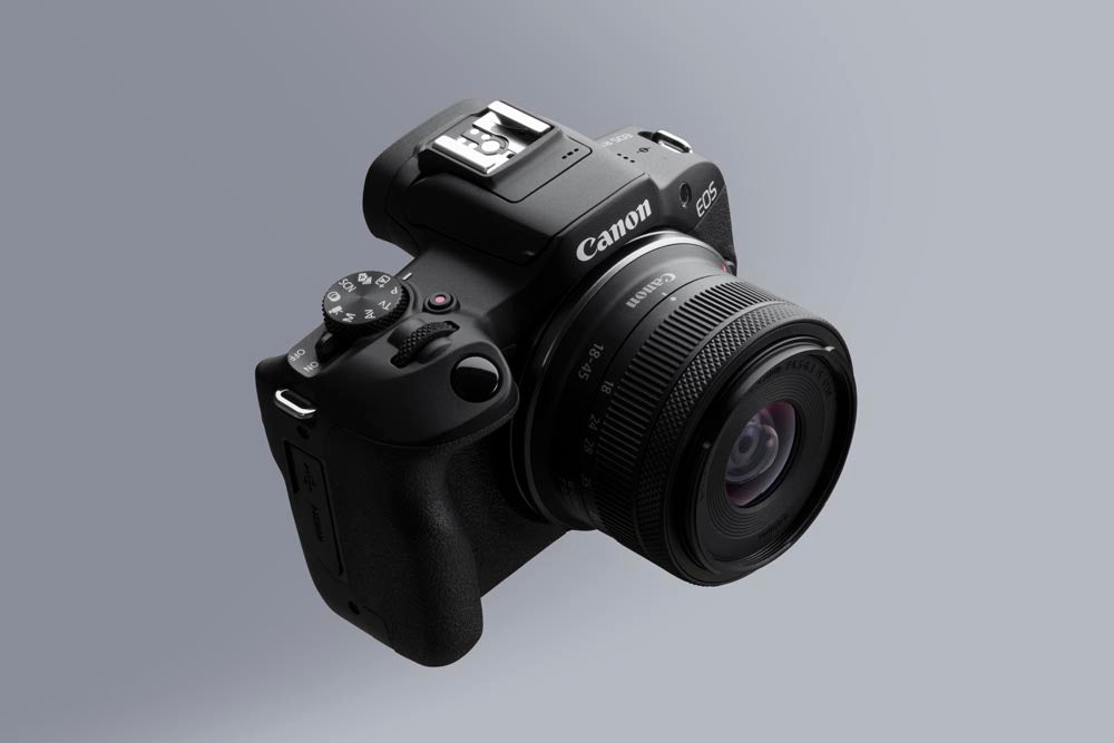 Canon EOS R100 Mirrorless Camera with RF-S 18-45mm Lens