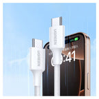 UGREEN USB-C to USB-C 3A/60W Braided Cable White 1m