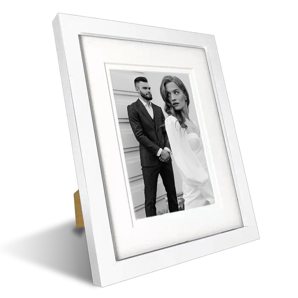 Framed Print - Elegant Deluxe 6x8" - White