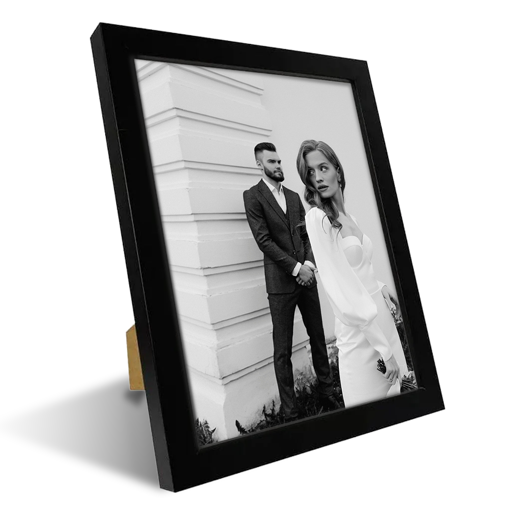 Framed Print - Elegant 5x7" Black