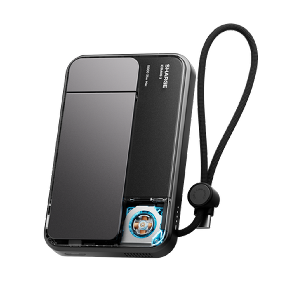 Sharge IceMag 3 Magnetic Power Bank - Black