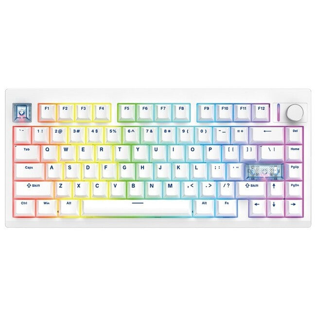 Fantech MAXFIT8 Wireless Mechanical Keyboard (White) (White Switch)