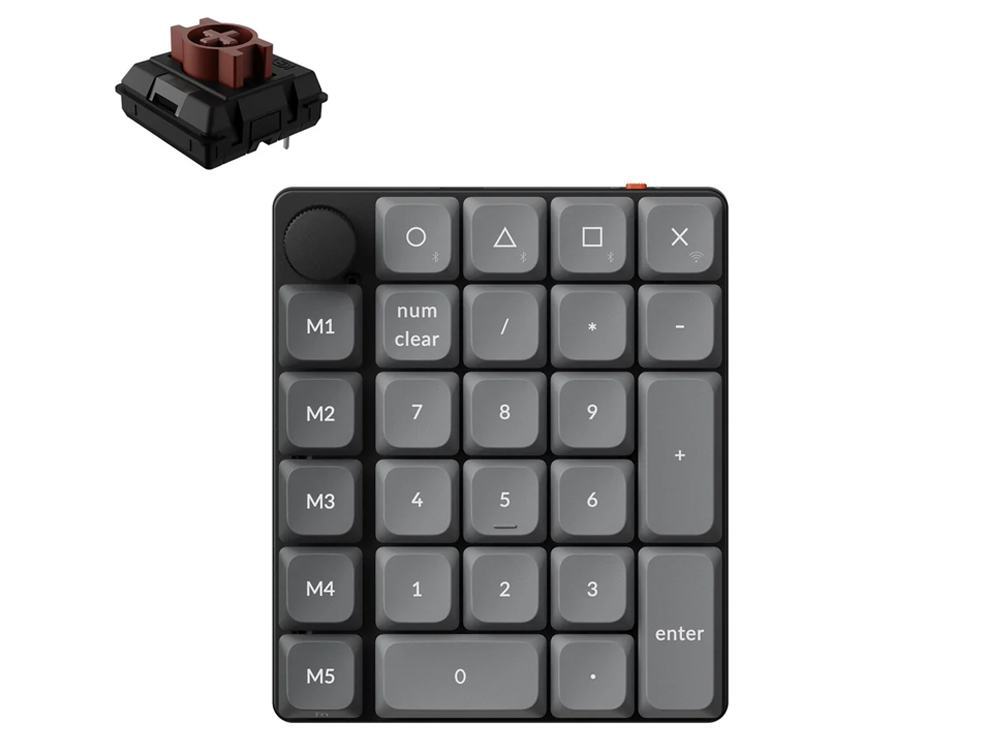 Keychron K0 Max Low-Profile Wireless Custom Number Pad (Milk POM Tactile Switch)