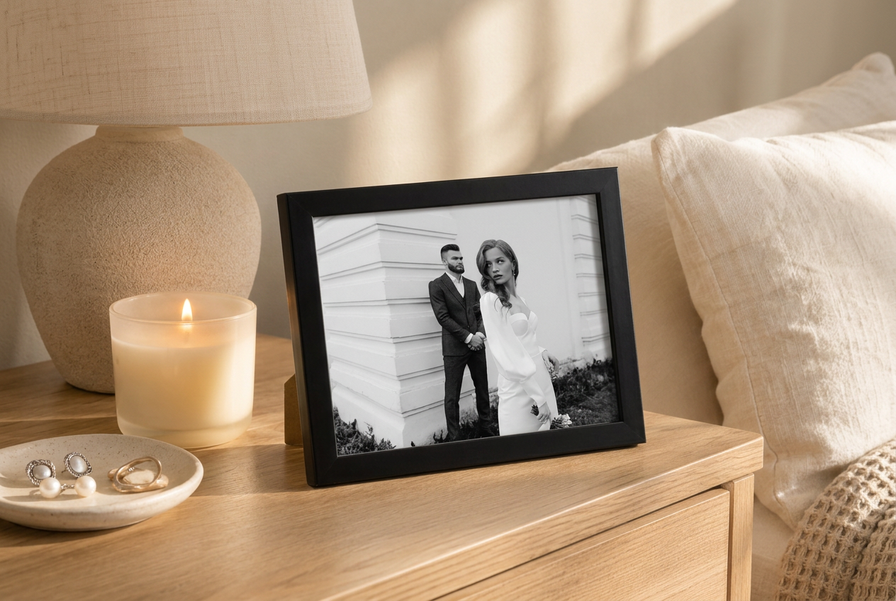 Framed Print - Elegant 5x7" Black