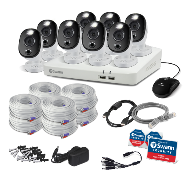 Swann 8 Camera 8 Channel 4K UHD Spotlight DVR Security System