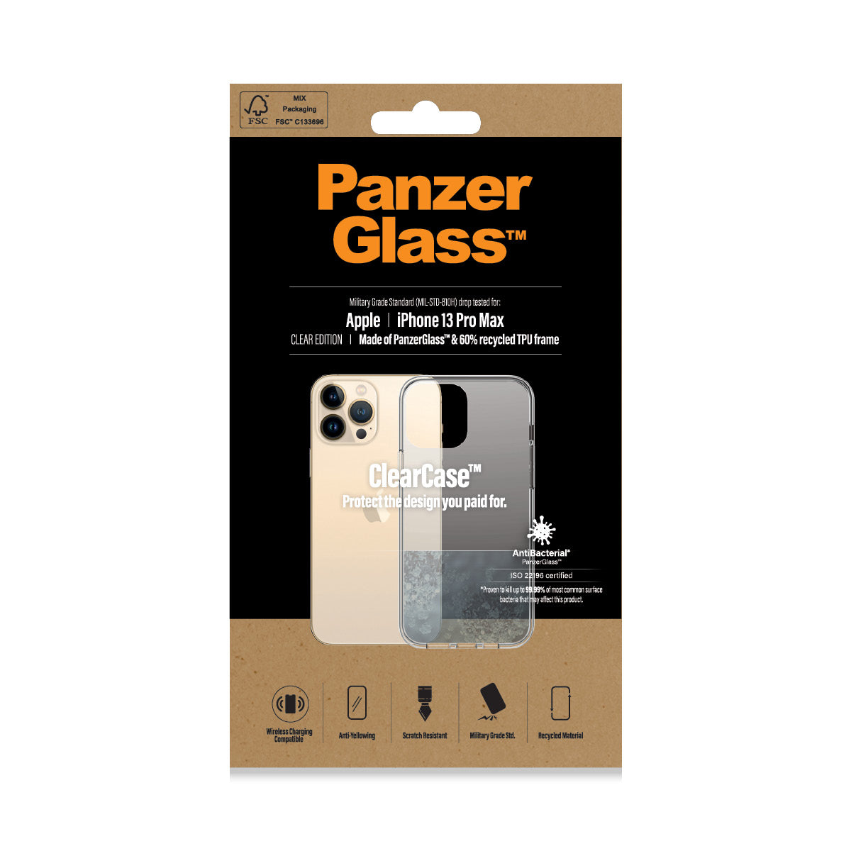 PanzerGlass ClearCase for iPhone 13 Max (Clear Frame)