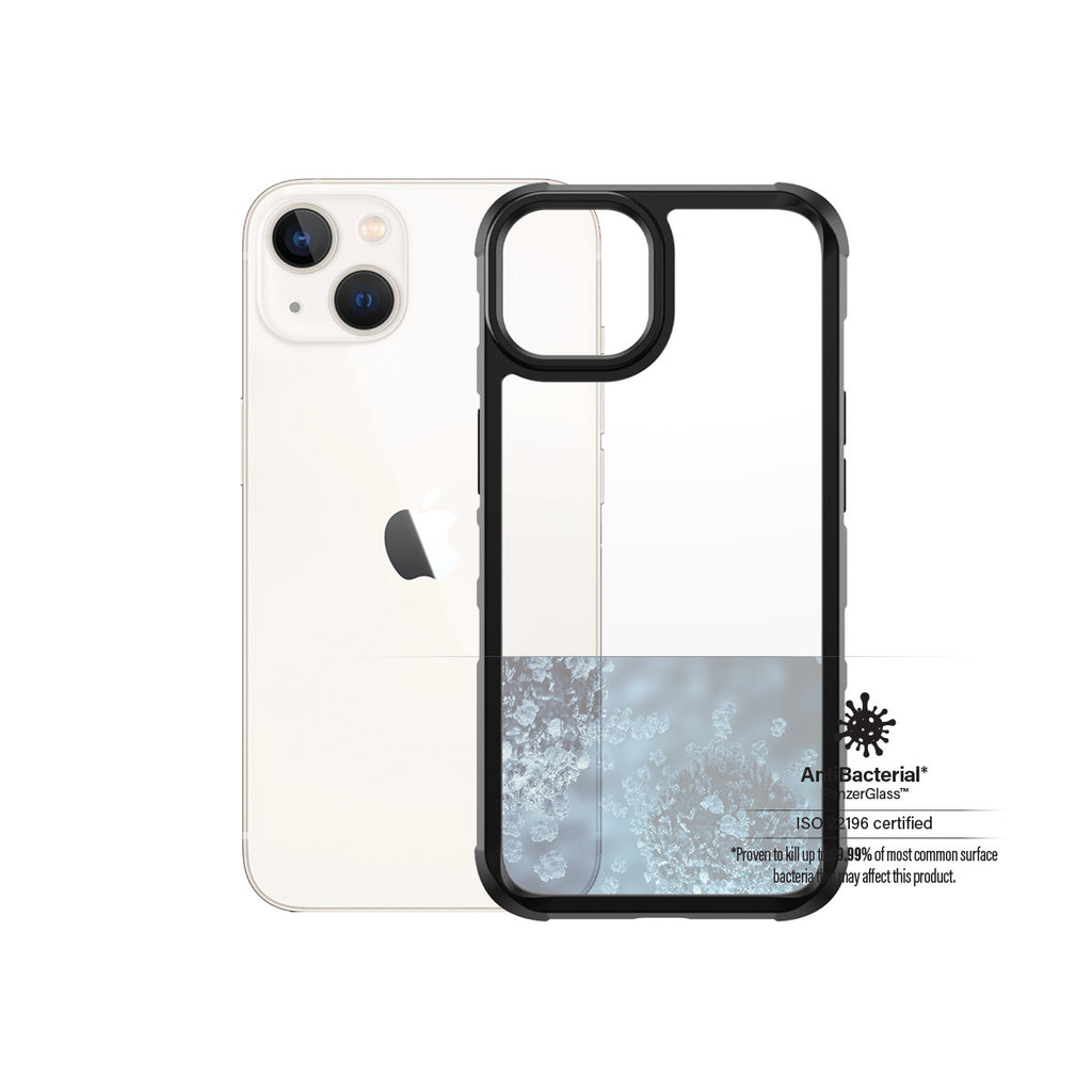 PanzerGlass ClearCase for iPhone 13 (Black Frame)