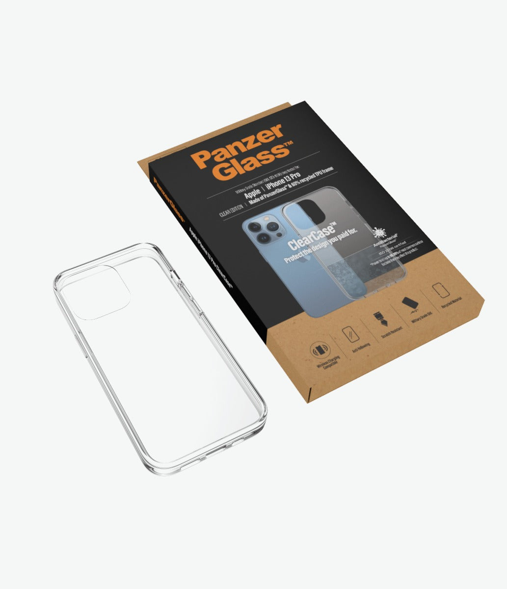 PanzerGlass ClearCase for iPhone 13 Pro (Black Frame)