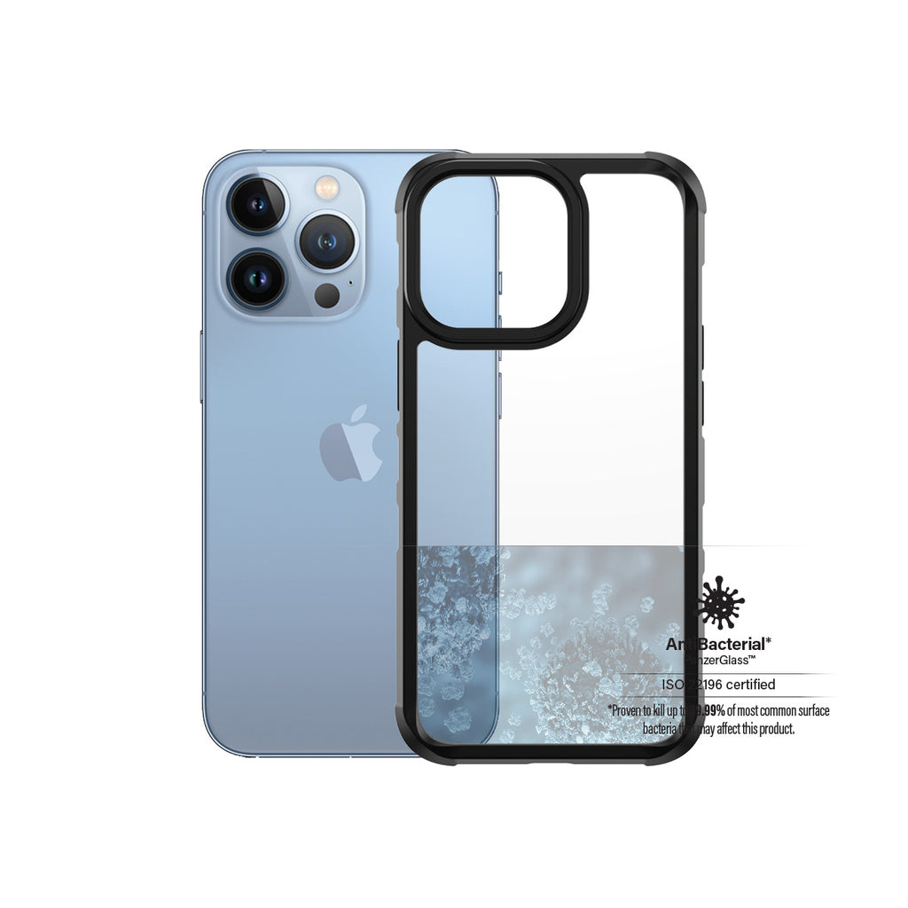 PanzerGlass ClearCase for iPhone 13 Pro (Black Frame)