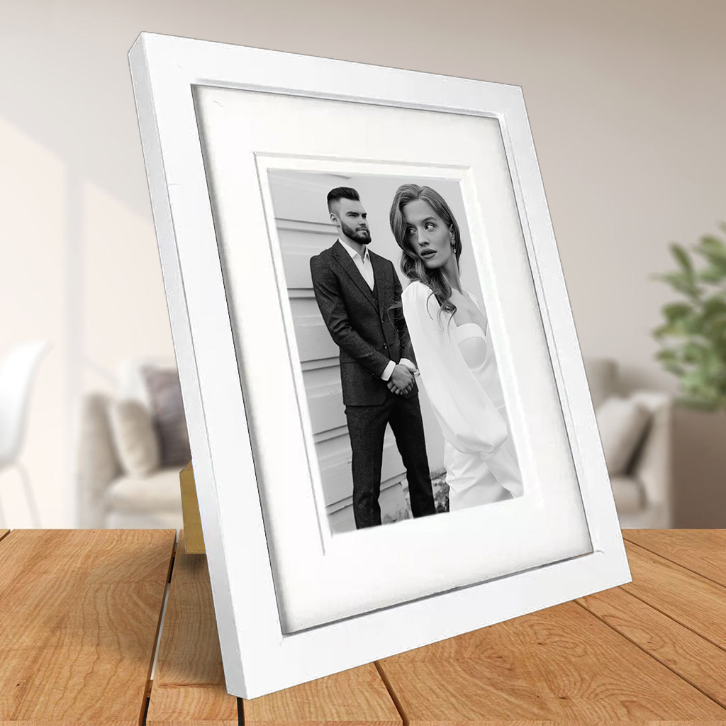 Framed Print - Elegant Deluxe 6x8" - White