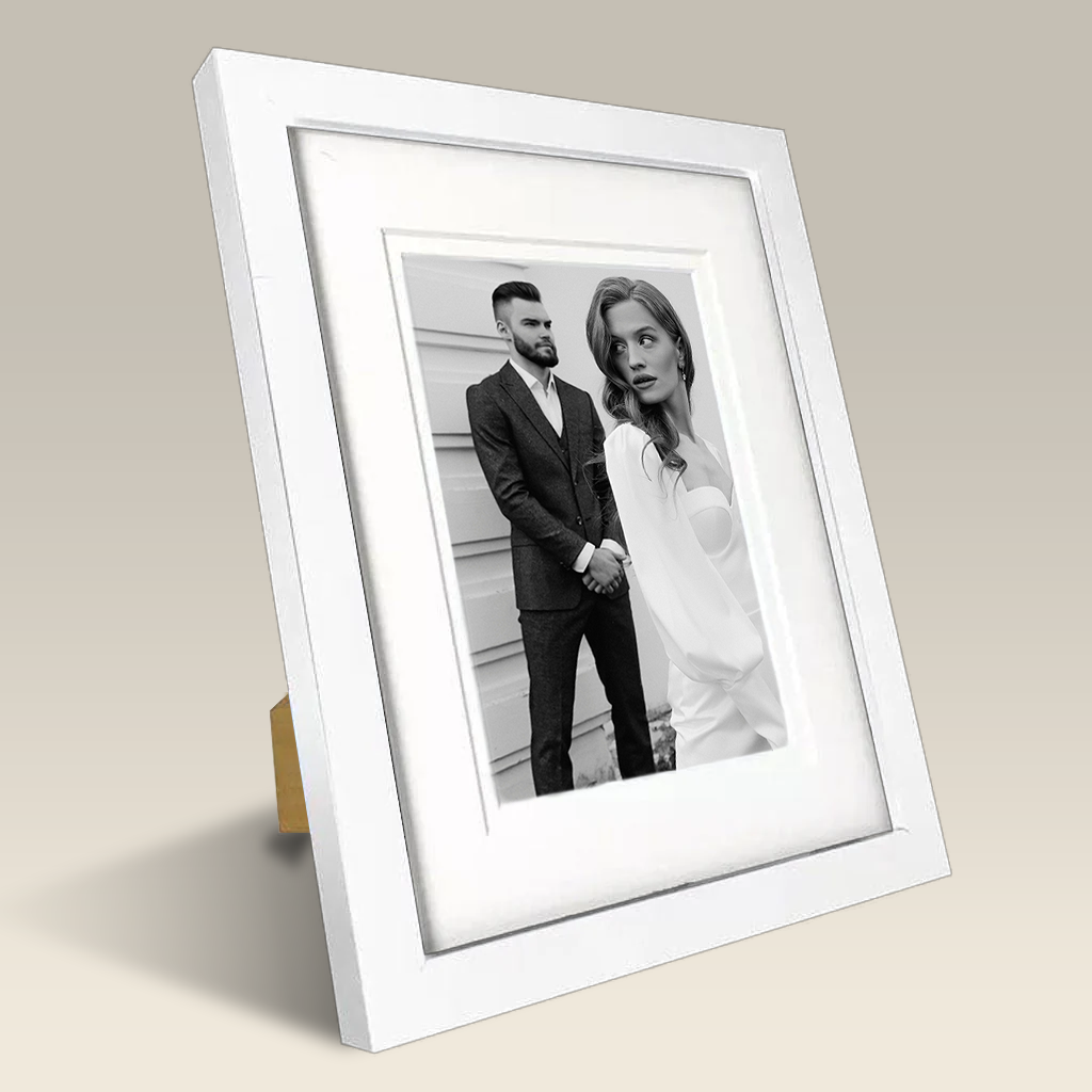 Framed Print - Elegant Deluxe 6x8" - White