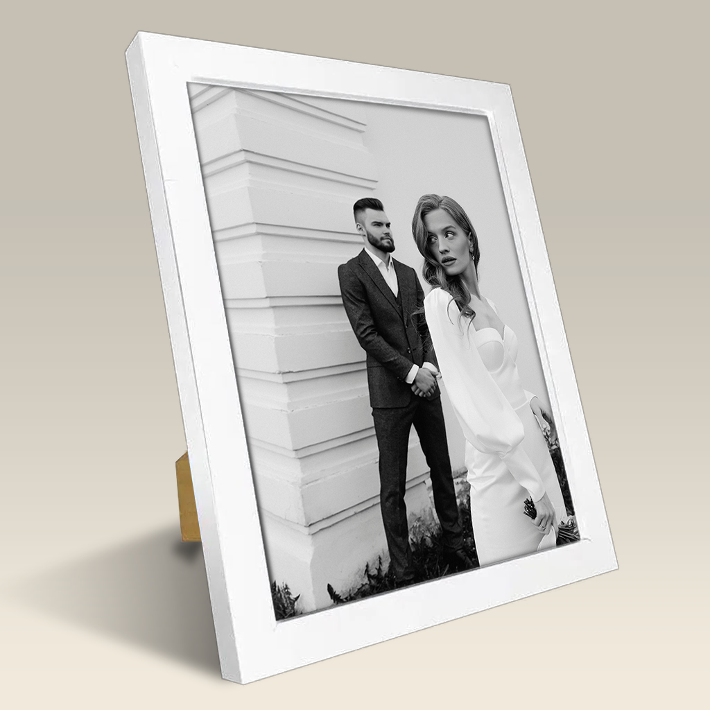 Framed Print - Elegant 5x7" - White