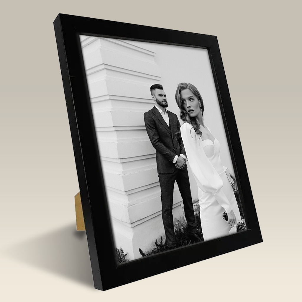 Framed Print - Elegant 5x7" Black