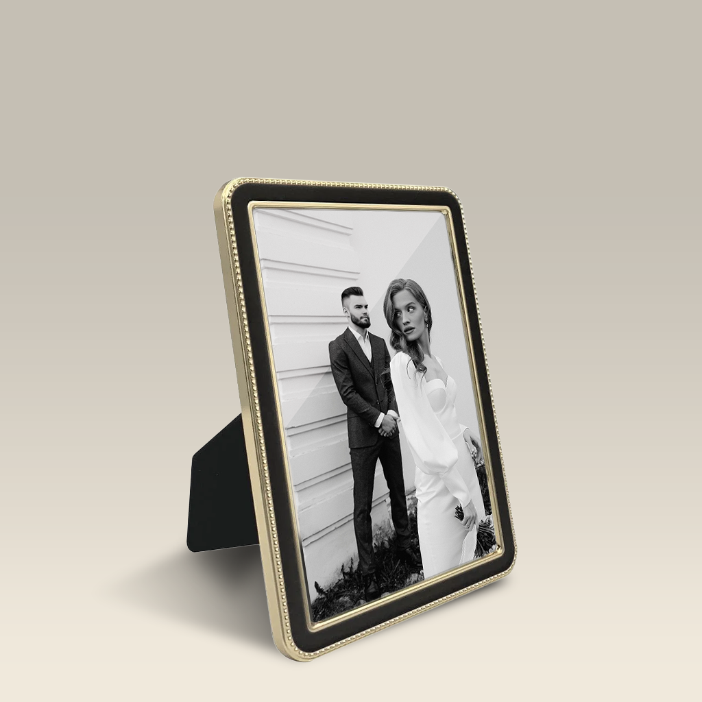 Profile Framed Print - Heirloom 8x10" - Black & Gold