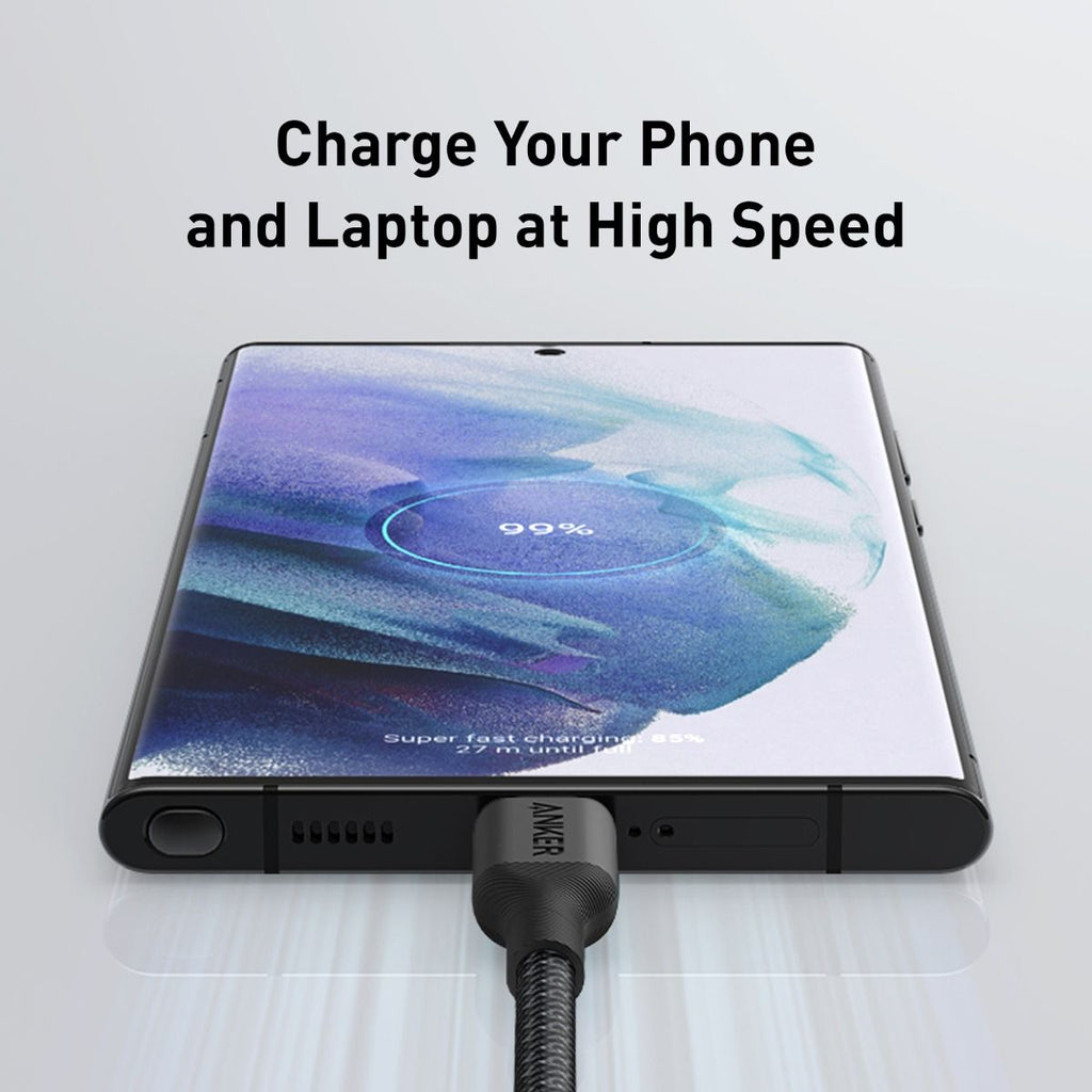 Anker 544 Bio-Nylon 0.9m USB-C to USB-C Cable (Black) 
