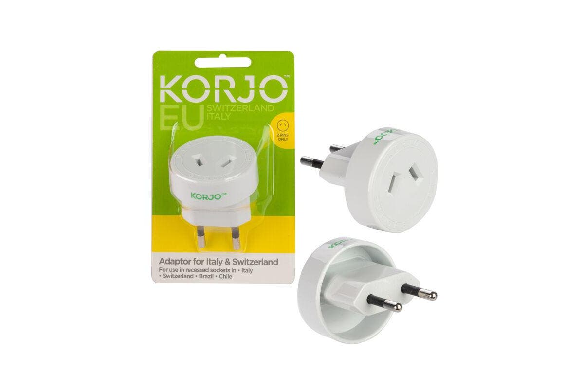 Korjo Adapter - Europe - Italy/Switzerland