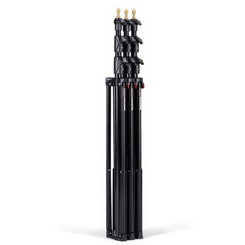 Manfrotto Alu Ranker Air-Cushioned Stackable Light Stand 3 Pack - Black