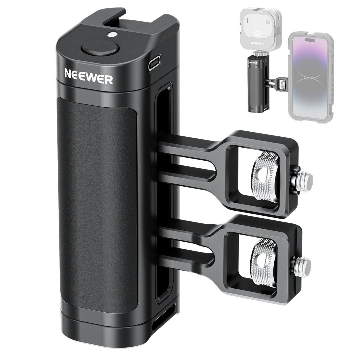NEEWER PA-005E Side Handle with Wireless Trigger for Phone Cage