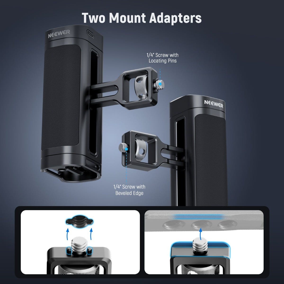 NEEWER PA-005E Side Handle with Wireless Trigger for Phone Cage