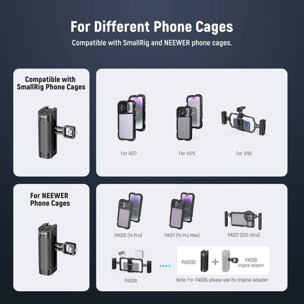 NEEWER PA-005E Side Handle with Wireless Trigger for Phone Cage
