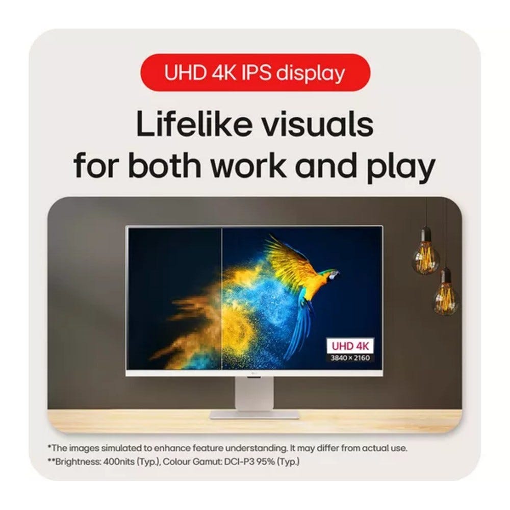 LG MyView 32SR83U-W 31.5" 4K IPS Smart Monitor with webOS 