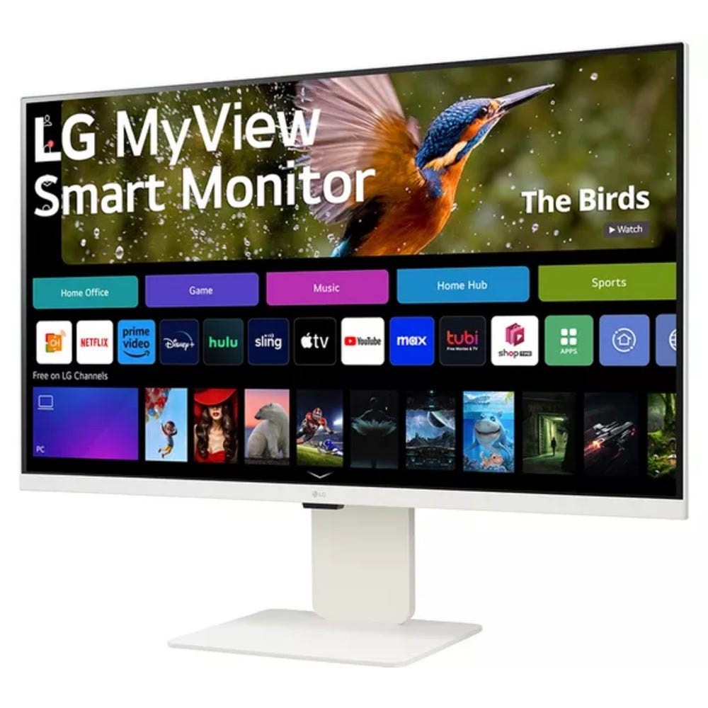 LG MyView 32SR83U-W 31.5" 4K IPS Smart Monitor with webOS 