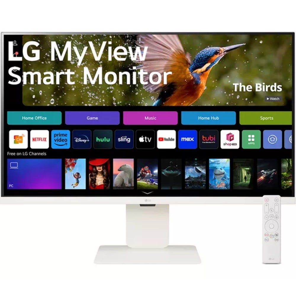LG MyView 32SR83U-W 31.5" 4K IPS Smart Monitor with webOS 