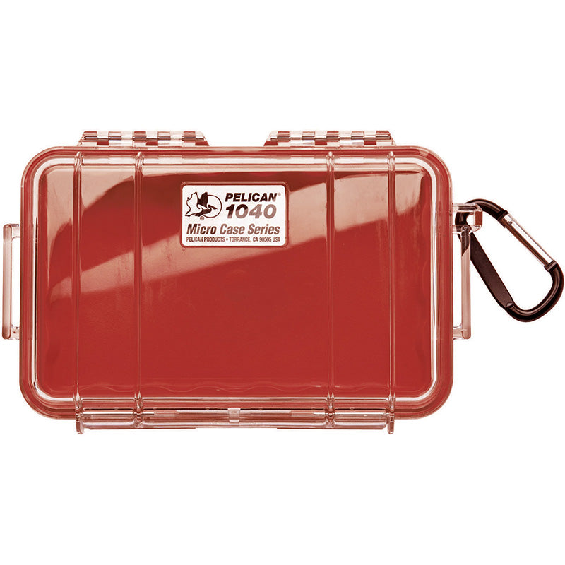 Pelican 1040 Micro Clear Case with Red Liner