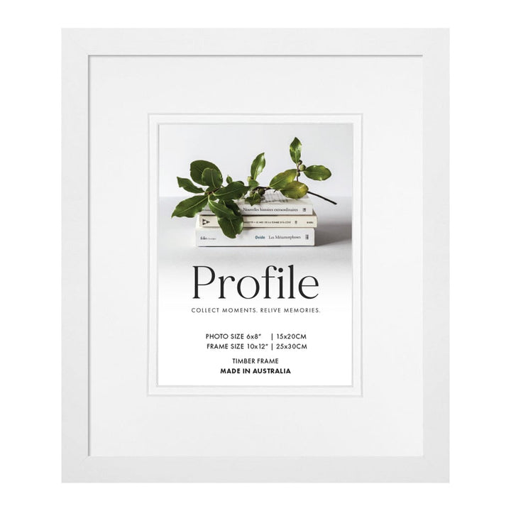 10420 Deluxe White 6x8 10x12 Photo Frame