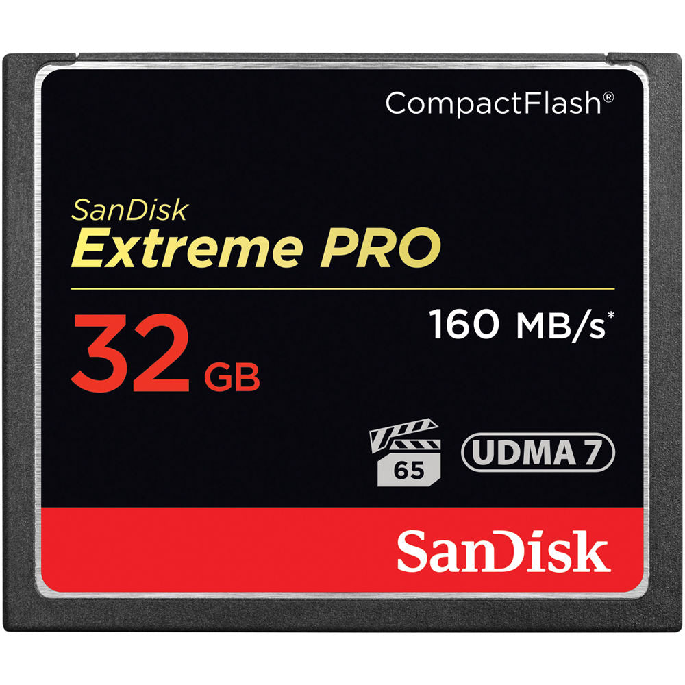 SanDisk 32GB Extreme Pro CompactFlash 160MB/s Memory Card
