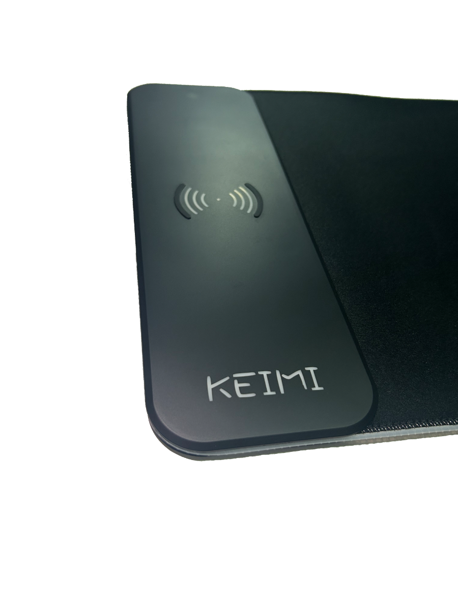 Keimi 15W Wireless Charging Extended Mouse Pad with RGB 