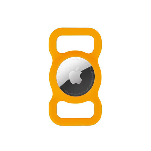 Apple AirTag 1 Pack with Silicone Pet Collar Cover (Orange)