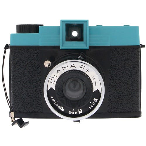 Lomography Diana F+ Camera w/ Diana F+ Flash - Teal/Black 