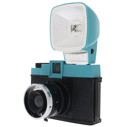 Lomography Diana F+ Camera w/ Diana F+ Flash - Teal/Black 