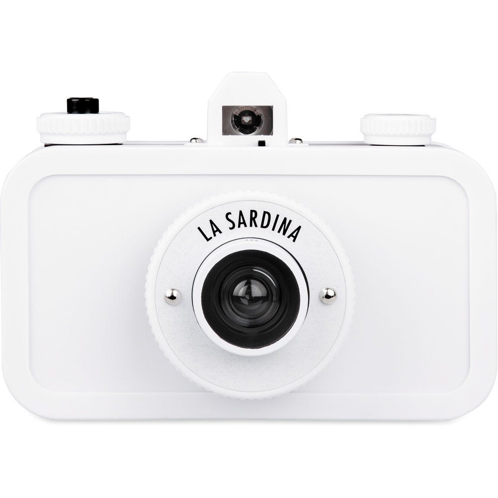 Lomography La Sardina DIY Camera w/ Flash - White Edition