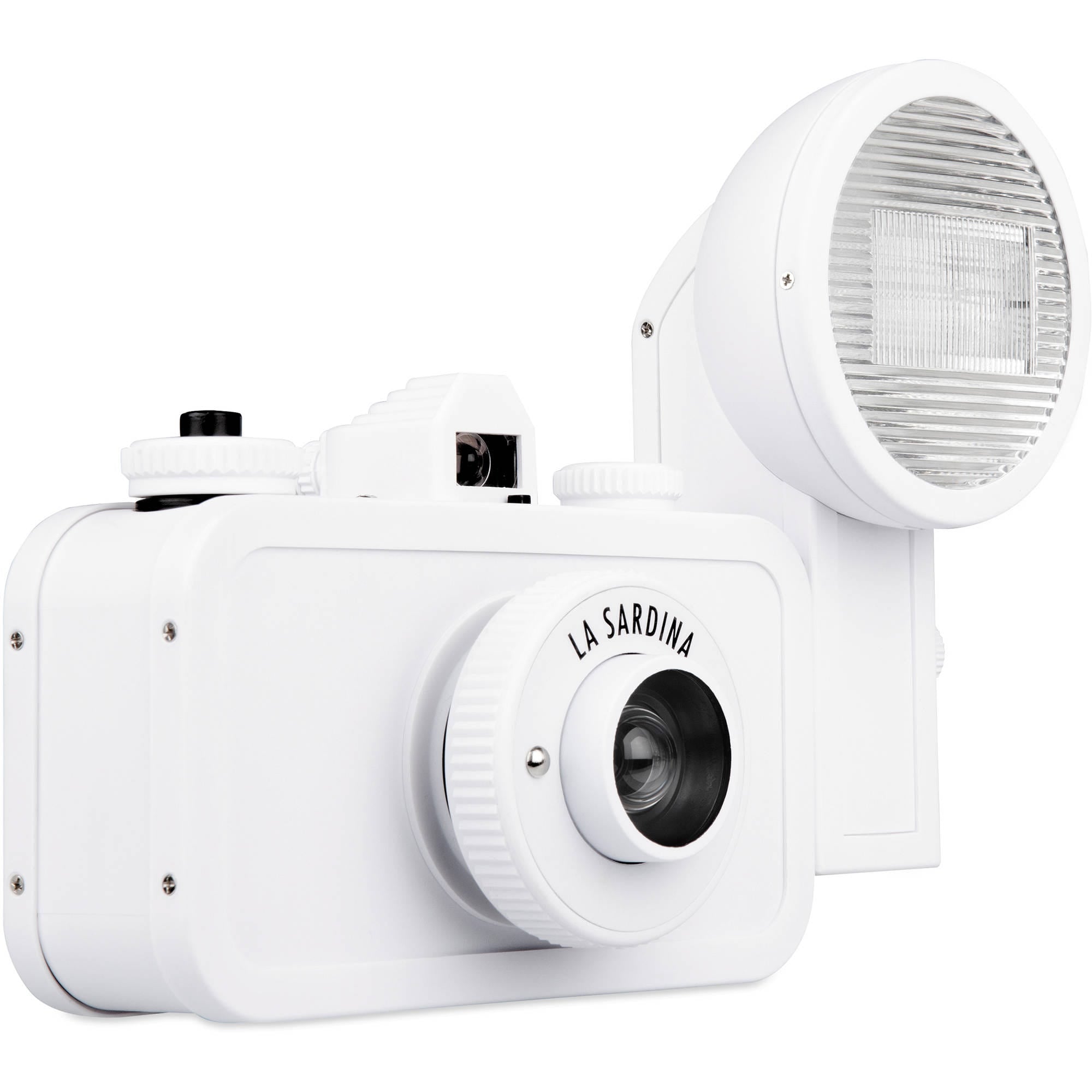 Lomography La Sardina DIY Camera w/ Flash - White Edition