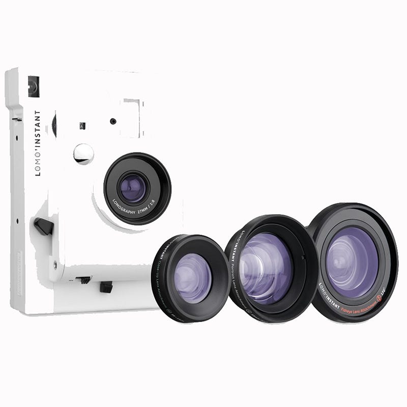 Lomo Instant Camera + 3 Lenses - White 
