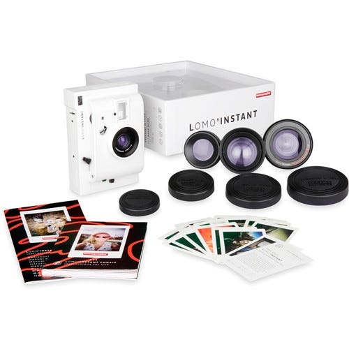 Lomo Instant Camera + 3 Lenses - White 