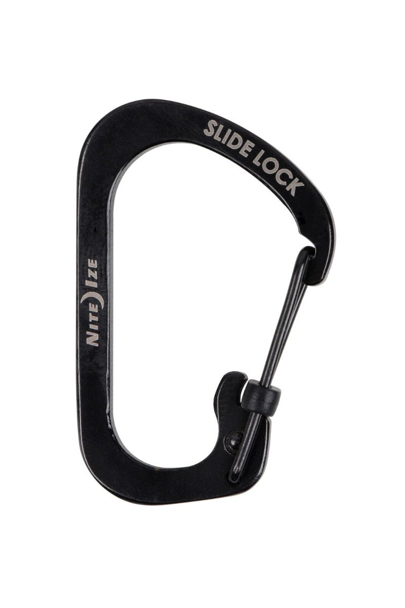 Nite Ize SlideLock Carabiner Stainless Steel #2 - Black