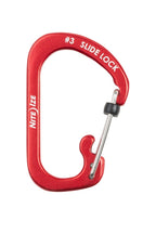 Nite Ize SlideLock Carabiner Aluminium #3 - Red