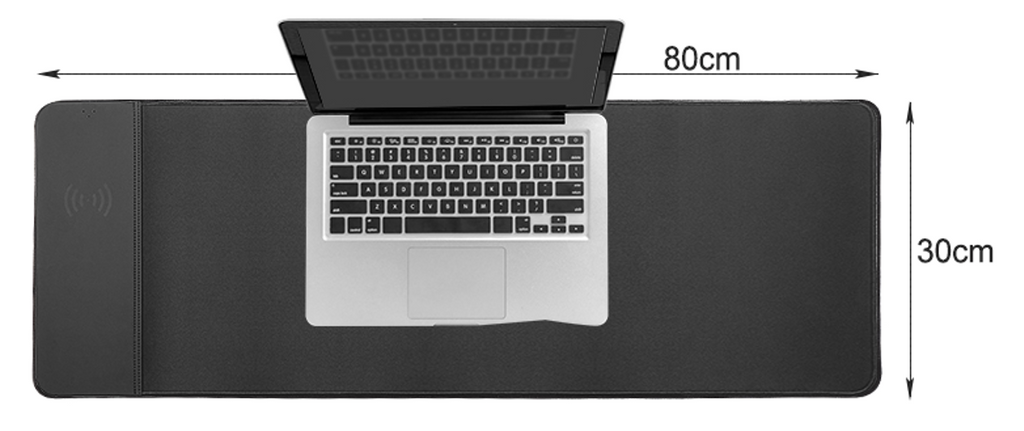 Keimi 15W Wireless Charging Extended Mouse Pad 