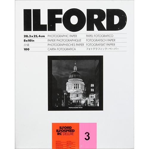 Ilford Ilfospeed RC Deluxe Glossy Grade 3 20.3x25.4cm 100 Sheets