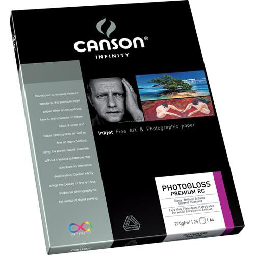 Canson Infinity PhotoGloss Premium RC 270gsm A4 x 25 Sheets