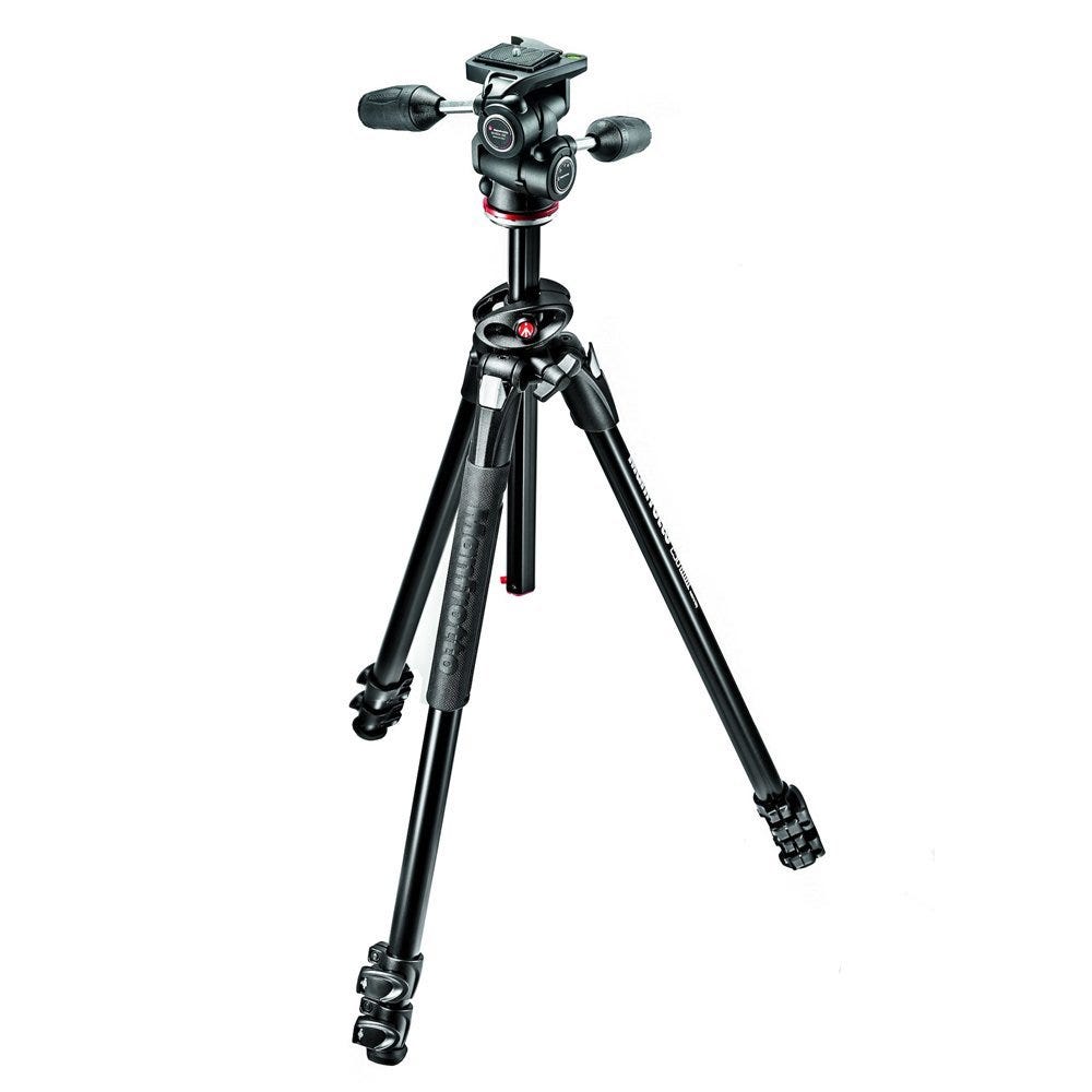 Manfrotto Tripod Kit 290 Dual 3 Way Pan and Tilt Head - MK290DUA3-3W