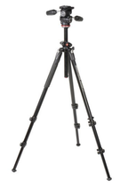 Manfrotto Tripod Kit 290 Dual 3 Way Pan and Tilt Head - MK290DUA3-3W