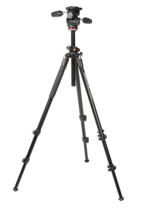 Manfrotto Tripod Kit 290 Dual 3 Way Pan and Tilt Head - MK290DUA3-3W