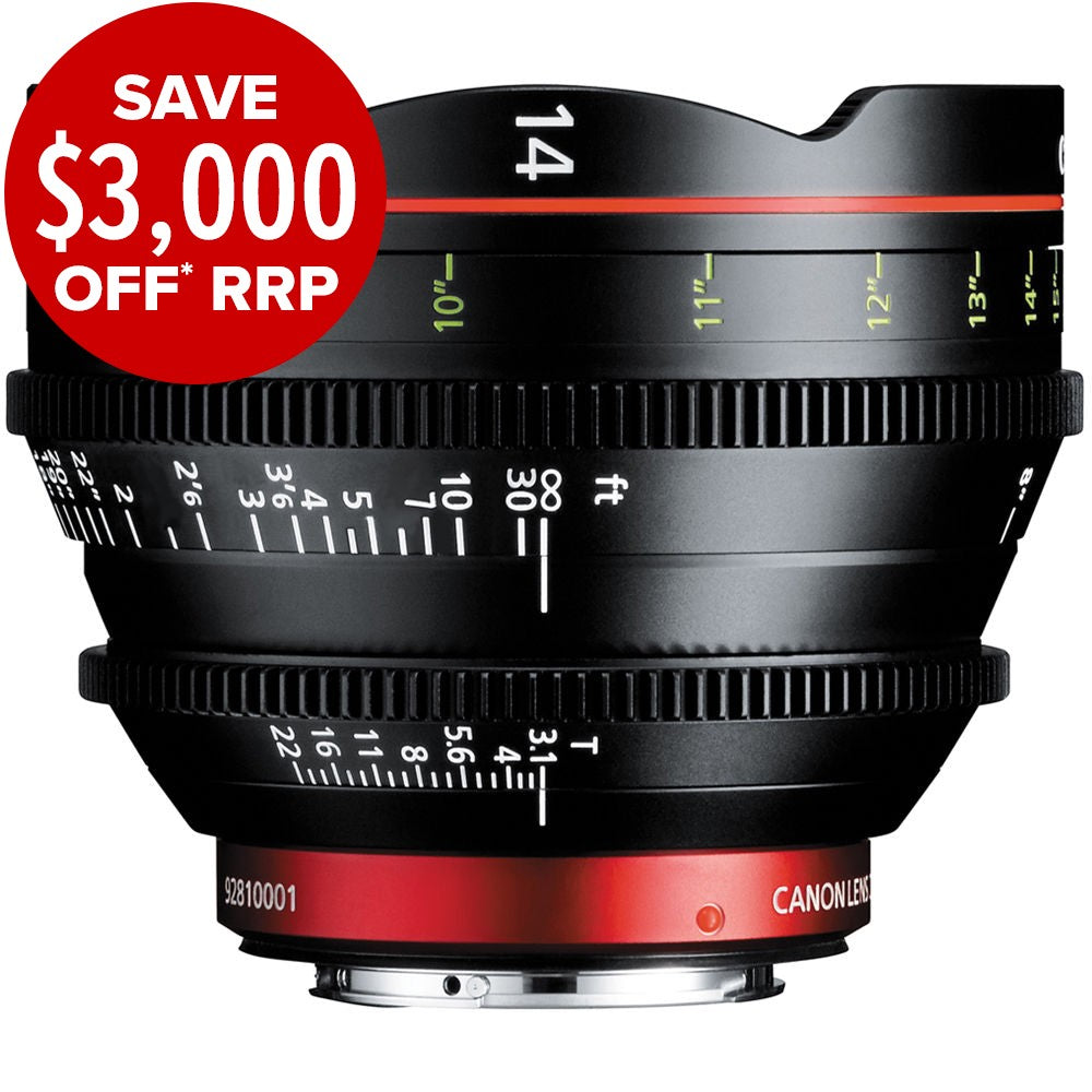Canon CN-E 14mm T3.1 L F Cinema Lens (EF Mount)